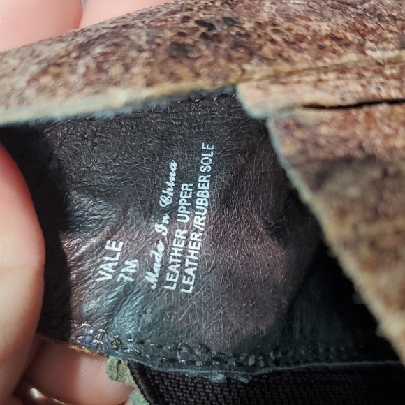 Donald J Pliner Womens Vale Ankle Distressed Leather Heels Boots shoes sz 7M - Picture 12 of 13